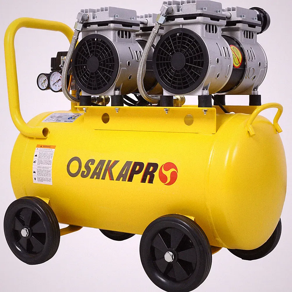2.5 HP Silent 13 Gallon Air Compressor - Oil-Free Portable 70 dBA with Wheels