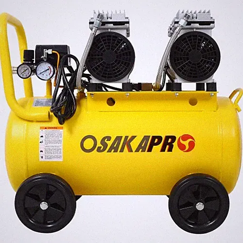 2.5 HP Silent Air Compressor 13 Gallon Oil-Free Portable 70 dBA with Wheels
