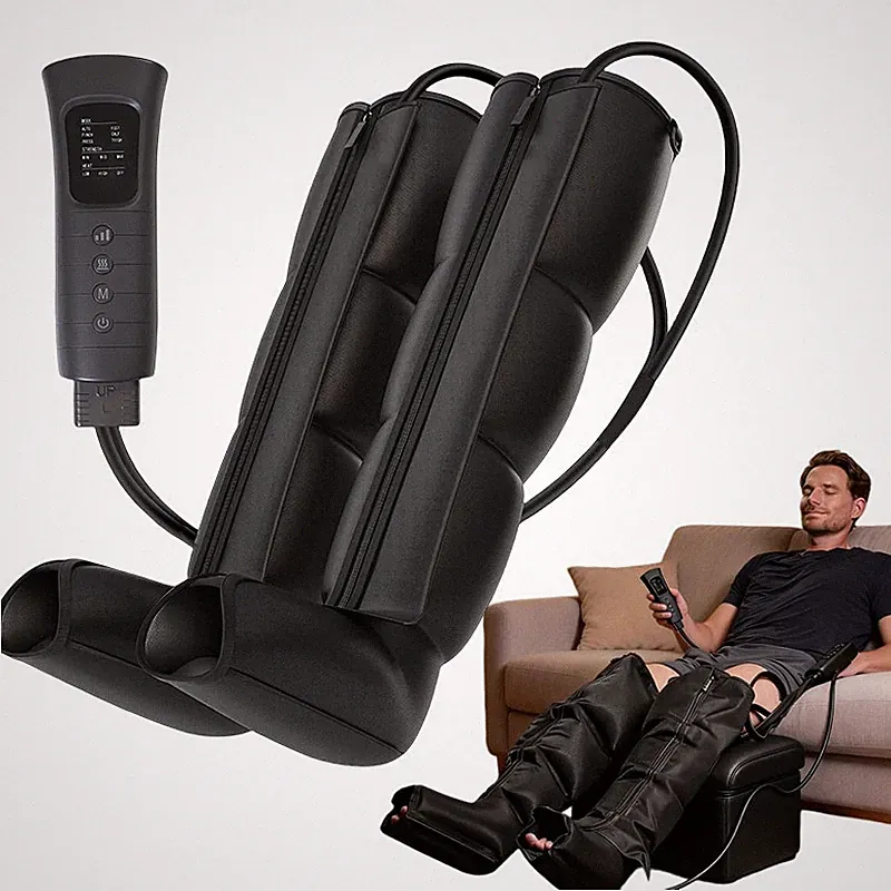 Air Compression Leg Massager w/ 6 Modes 3 Intensities, Gift for Athletes Seniors