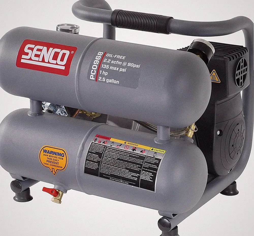 Senco 2.5 gal Horizontal Portable Air Compressor 135 psi 1 HP