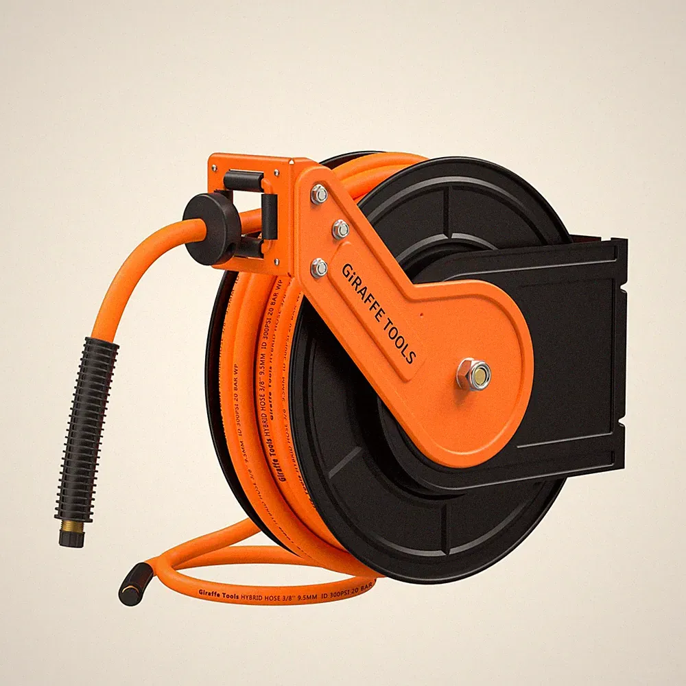 TA10B Air Hose Reel 25 ft Retractable Wall Mount Air Compressor Heavy Duty Steel